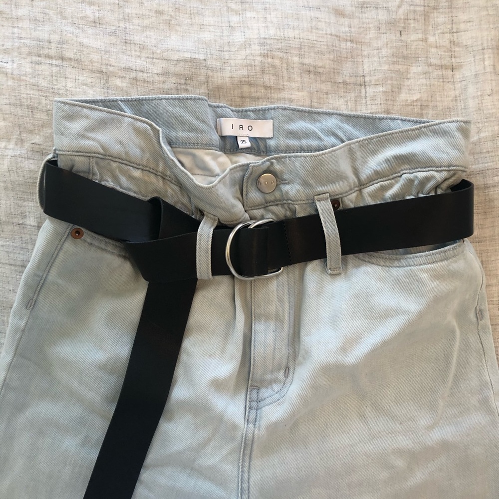 IRO Aven Jeans Paper Bag Waist with Belt 25 - Picture 6 of 8